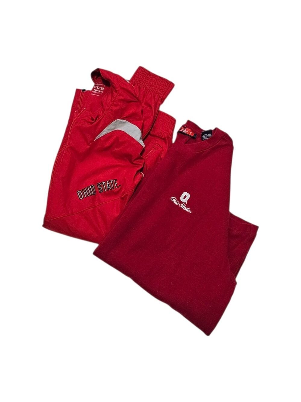 Ohio State Shirt & Nike Windbreaker Jacket Bundle Size XL Red Buckeyes